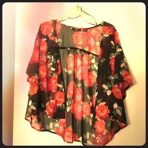 Floral summer cover up 🌹